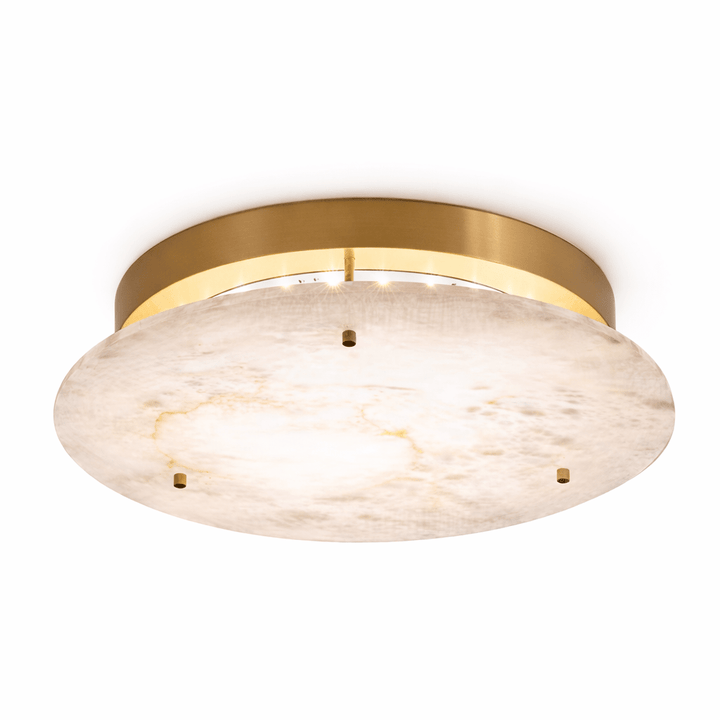 Alabaster Disc Taklampa