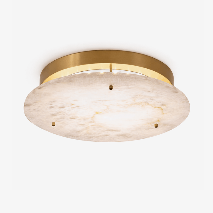 Alabaster Disc Taklampa