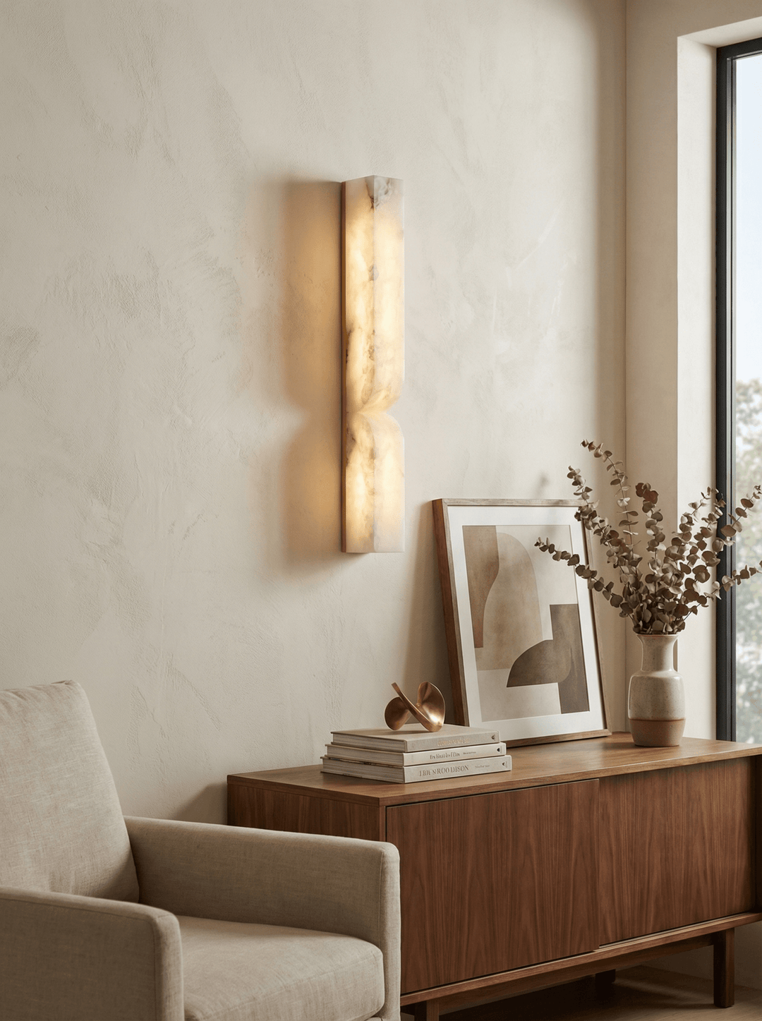 Alabaster Essence Vägglampa