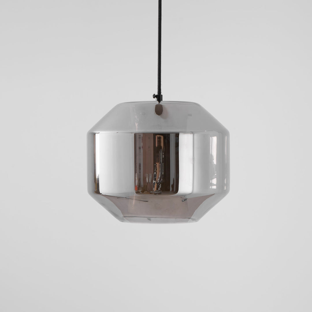 Alabaster Glas Cylinder Pendellampa