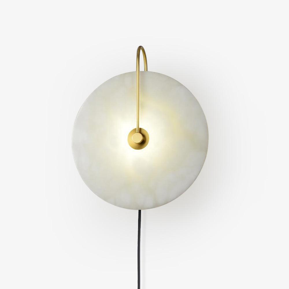 Alabaster LED Vägglampa med Stickkontakt