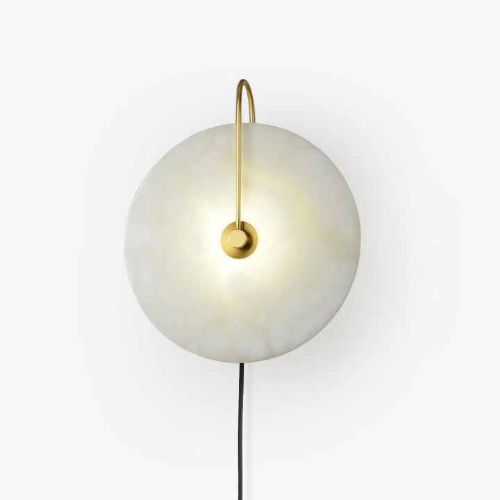 Alabaster LED Vägglampa med Stickkontakt