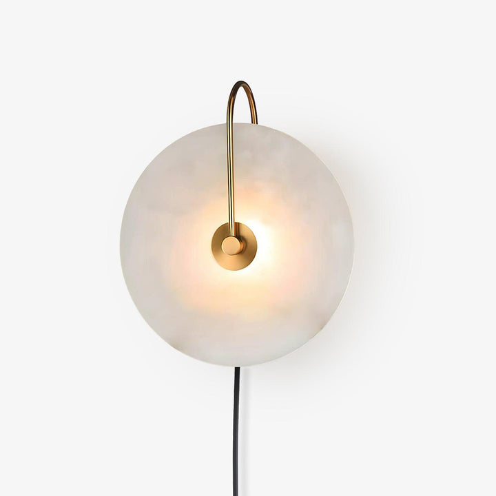 Alabaster LED Vägglampa med Stickkontakt