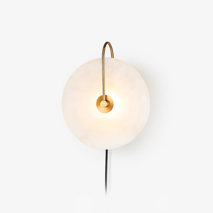 Alabaster LED Vägglampa med Stickkontakt