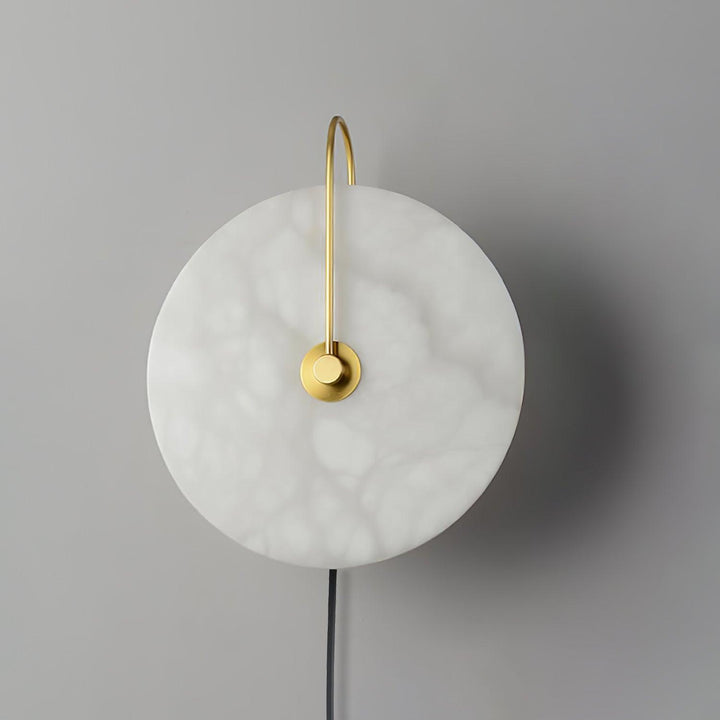 Alabaster LED Vägglampa med Stickkontakt