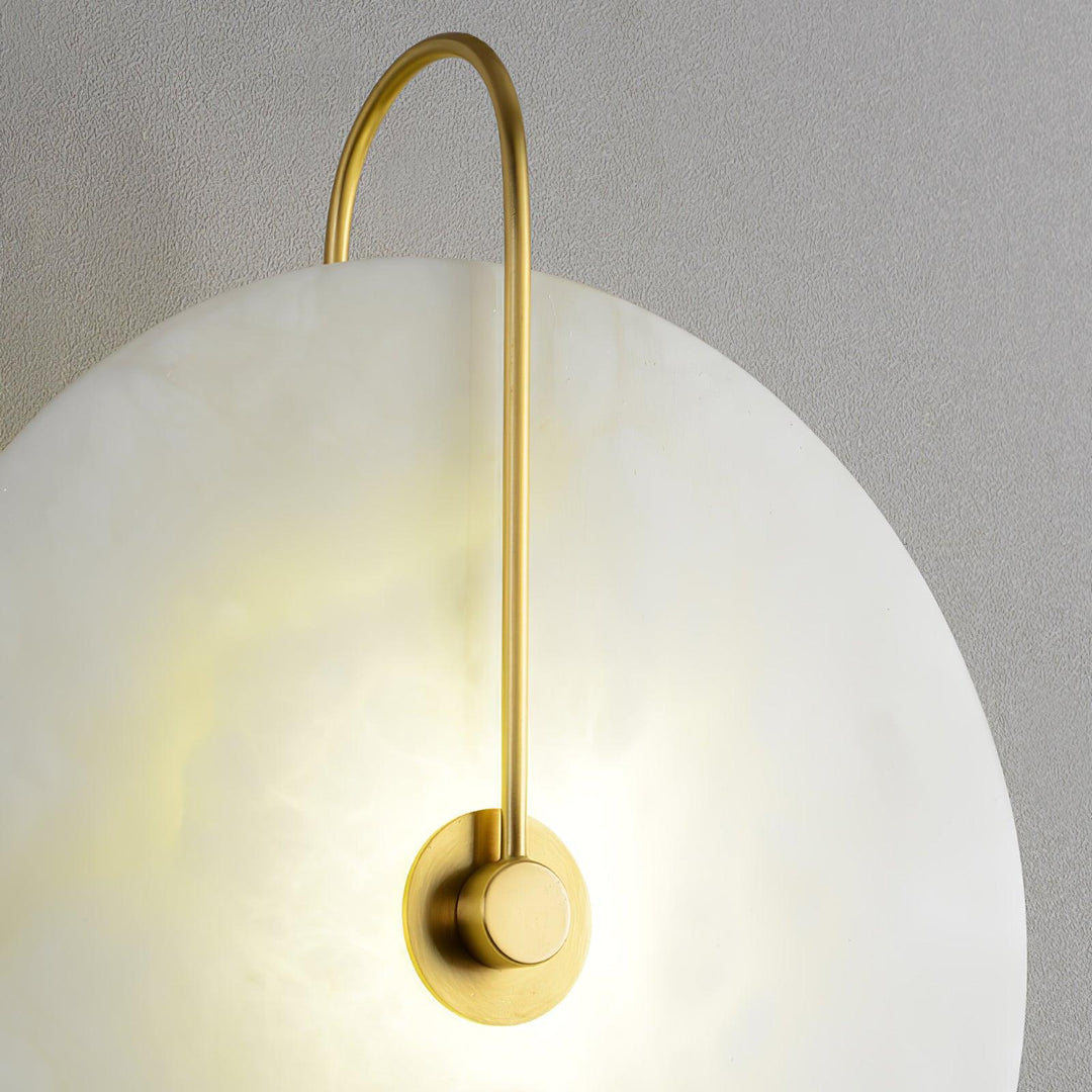 Alabaster LED Vägglampa med Stickkontakt
