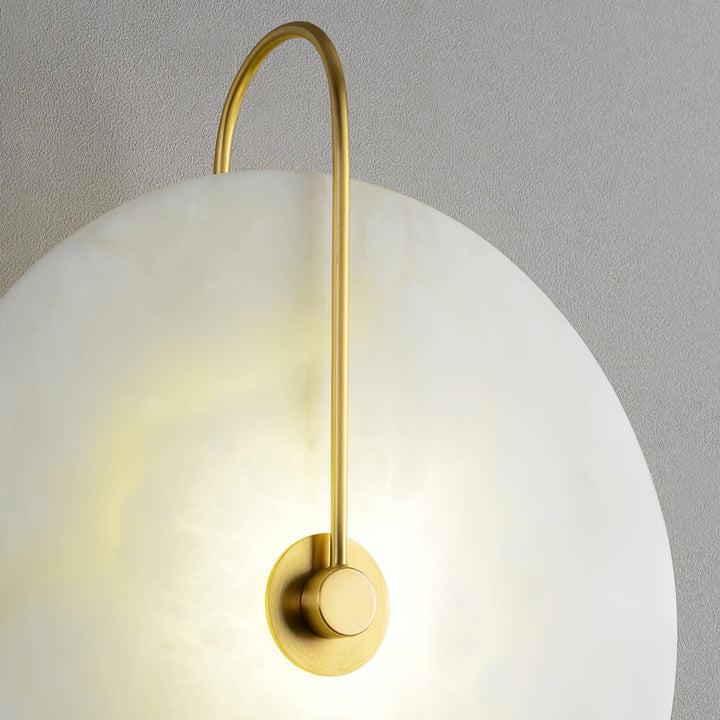 Alabaster LED Vägglampa med Stickkontakt