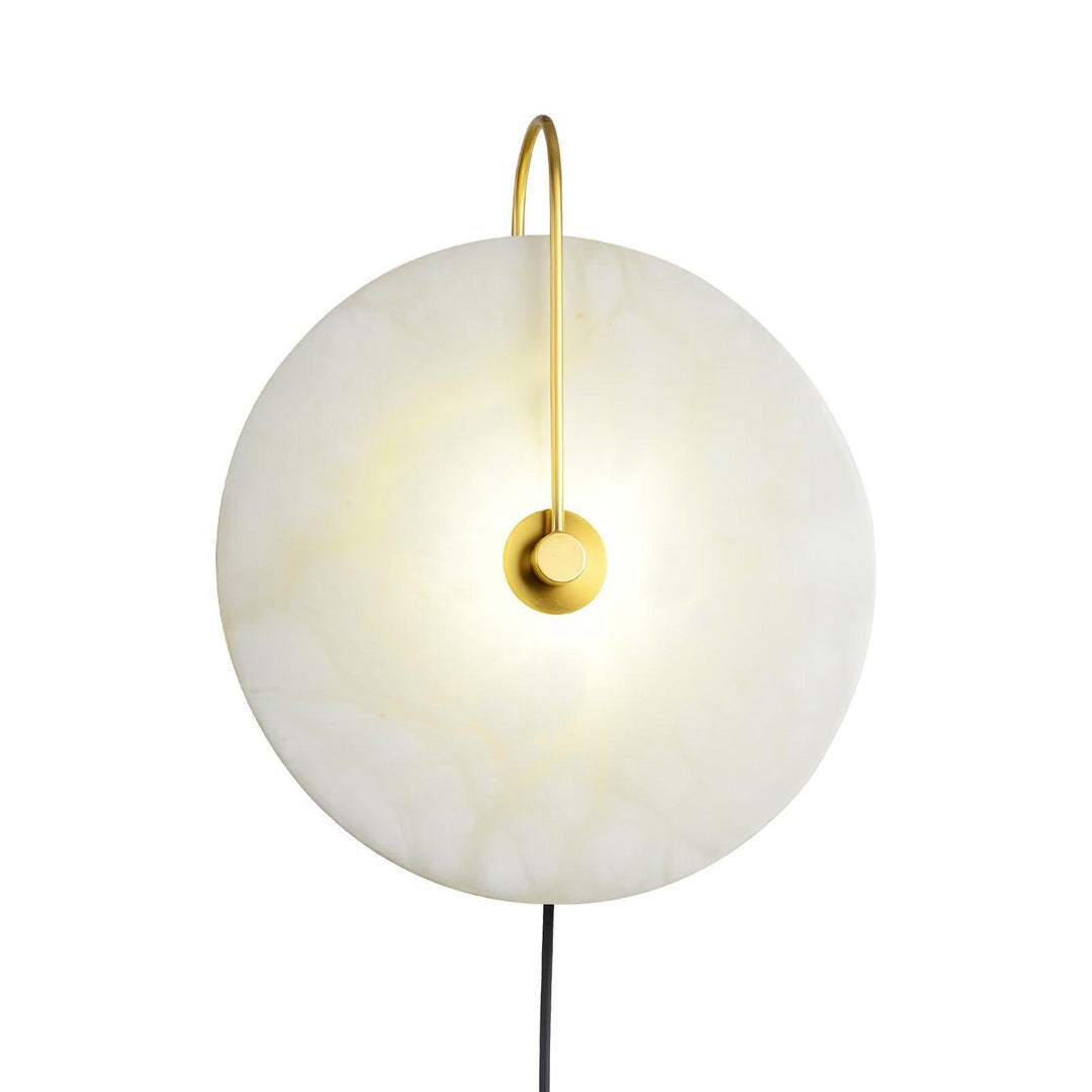 Alabaster LED Vägglampa med Stickkontakt