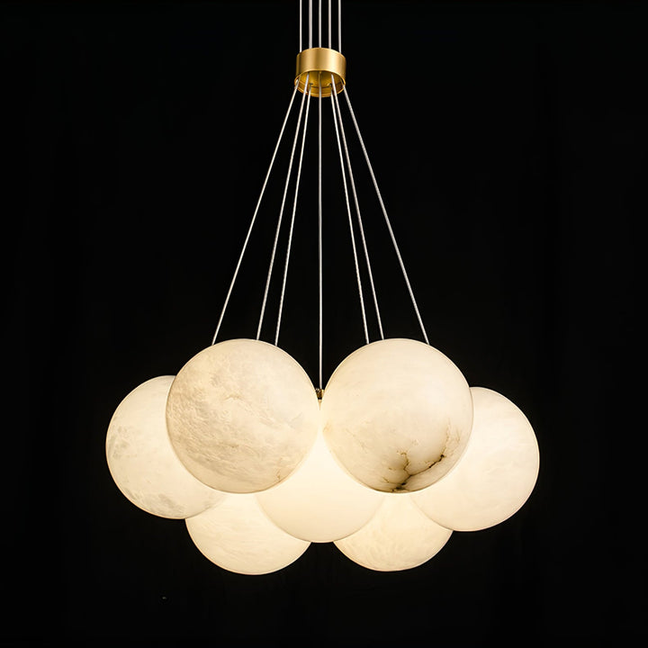 Alabaster Bollar Kandelaber