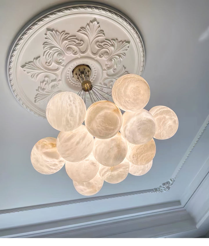 Alabaster Bollar Kandelaber