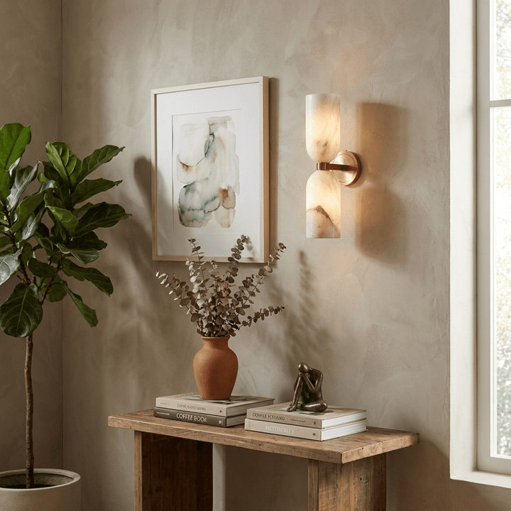 Alabaster Nexus Vägglampa