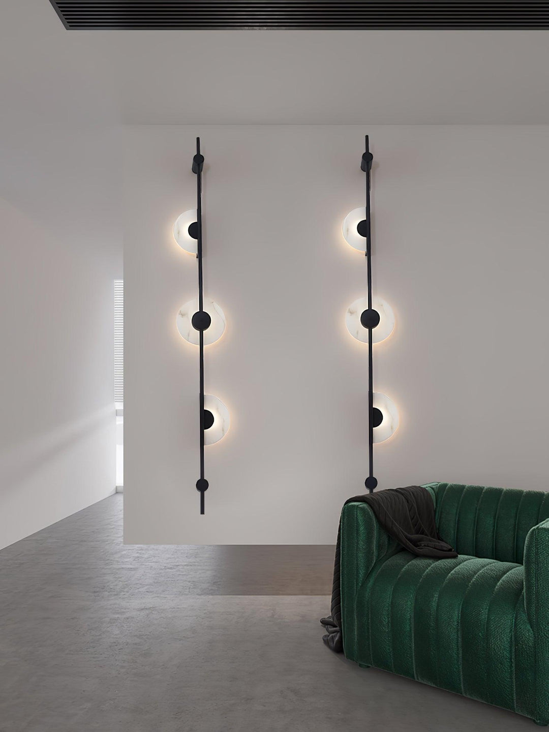 Alabaster Vertikal Vägglampa