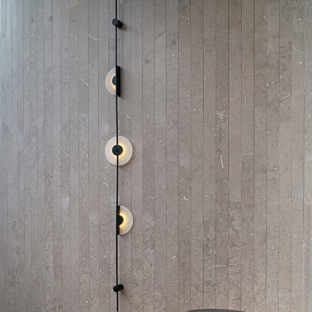 Alabaster Vertikal Vägglampa
