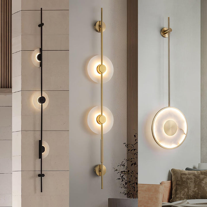 Alabaster Vertikal Vägglampa