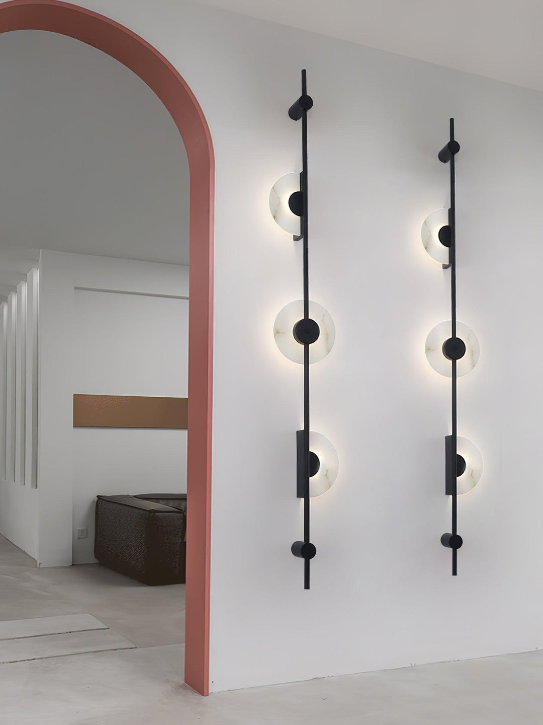 Alabaster Vertikal Vägglampa