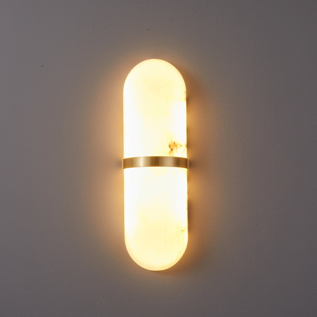 Alabaster Pill Vägglampa
