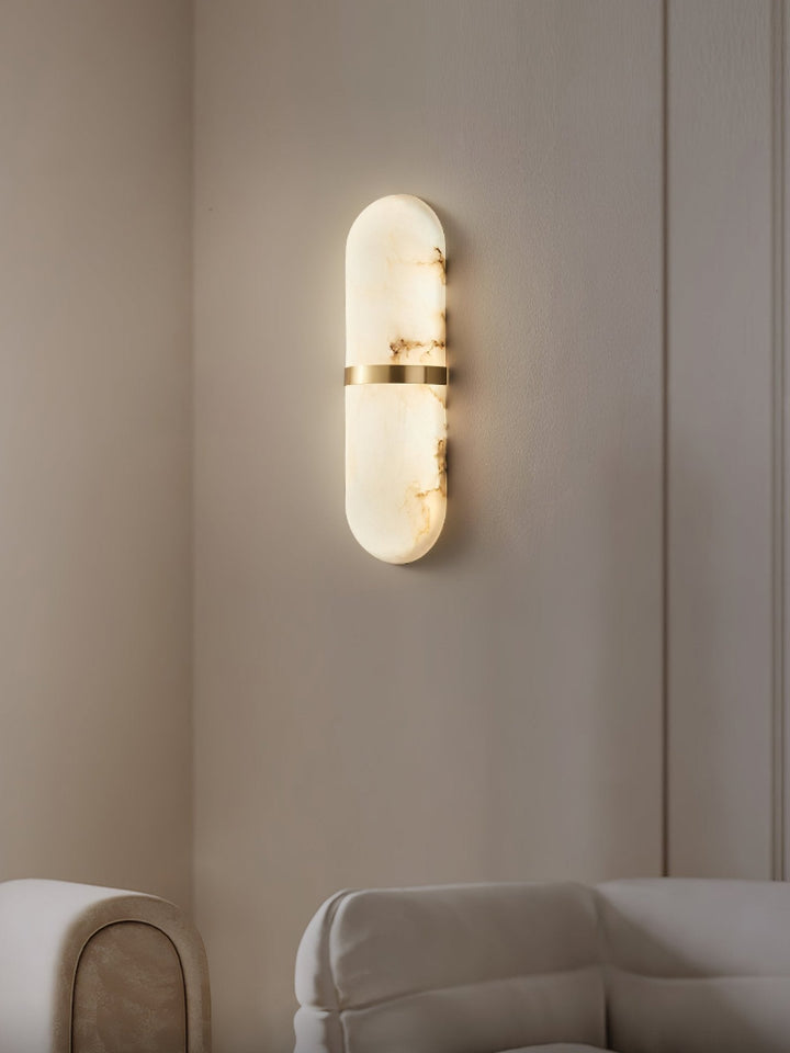Alabaster Pill Vägglampa