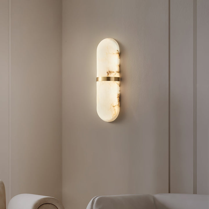 Alabaster Pill Vägglampa