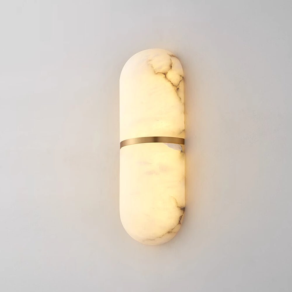 Alabaster Pill Vägglampa