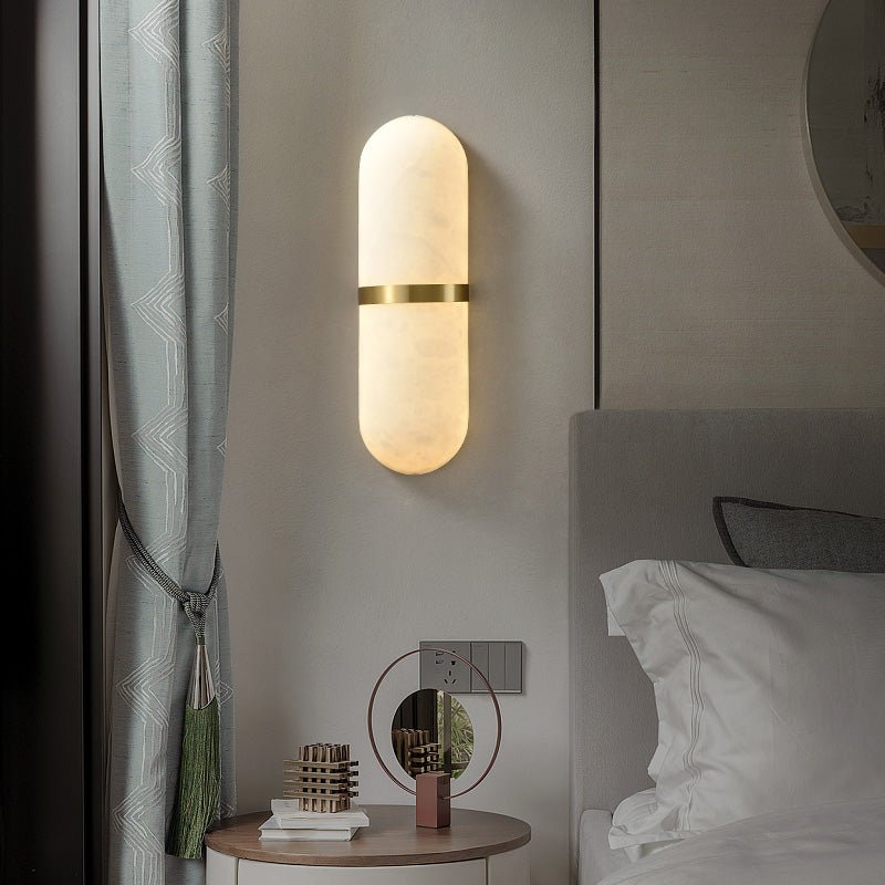 Alabaster Pill Vägglampa