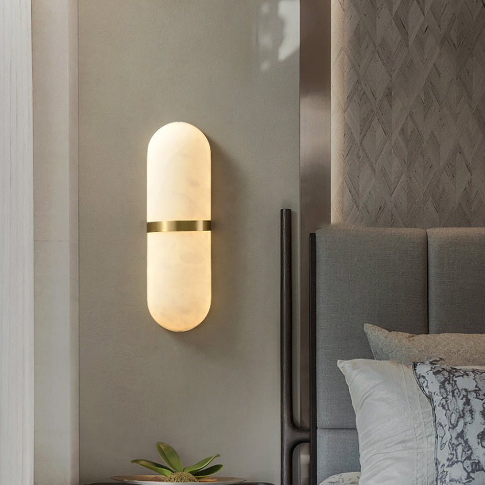 Alabaster Pill Vägglampa
