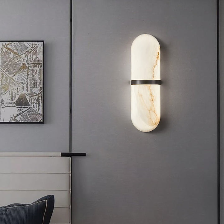 Alabaster Pill Vägglampa
