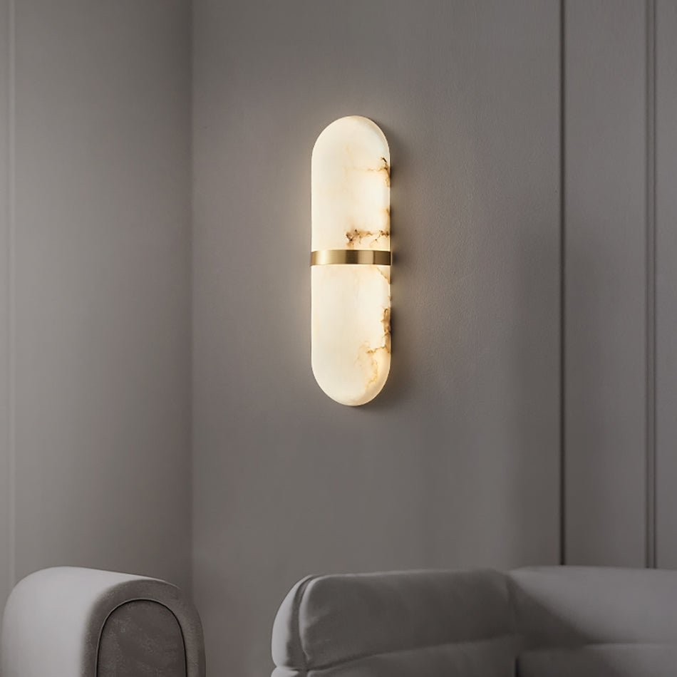 Alabaster Pill Vägglampa