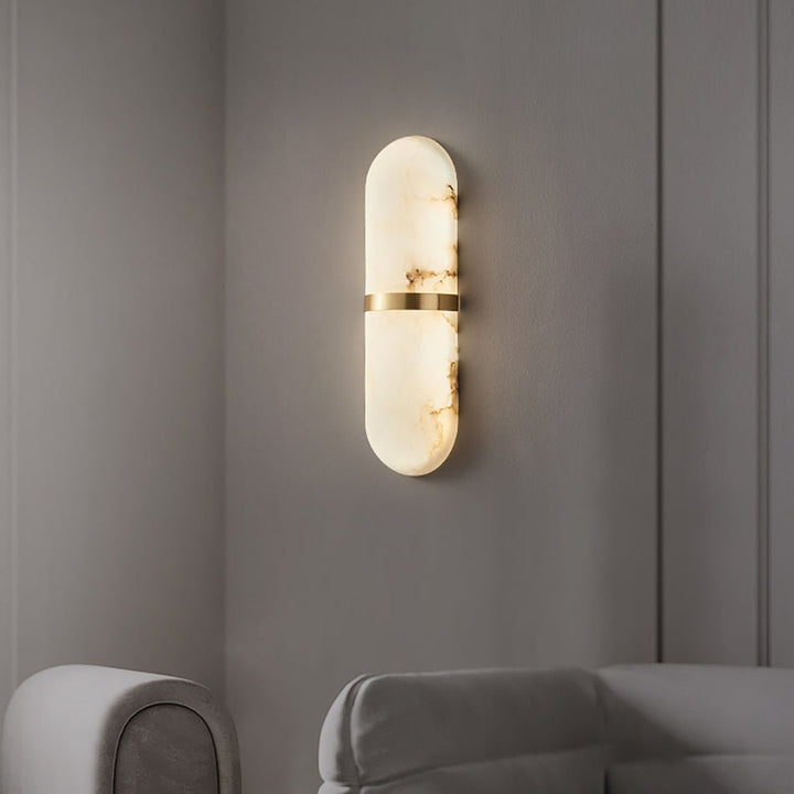 Alabaster Pill Vägglampa