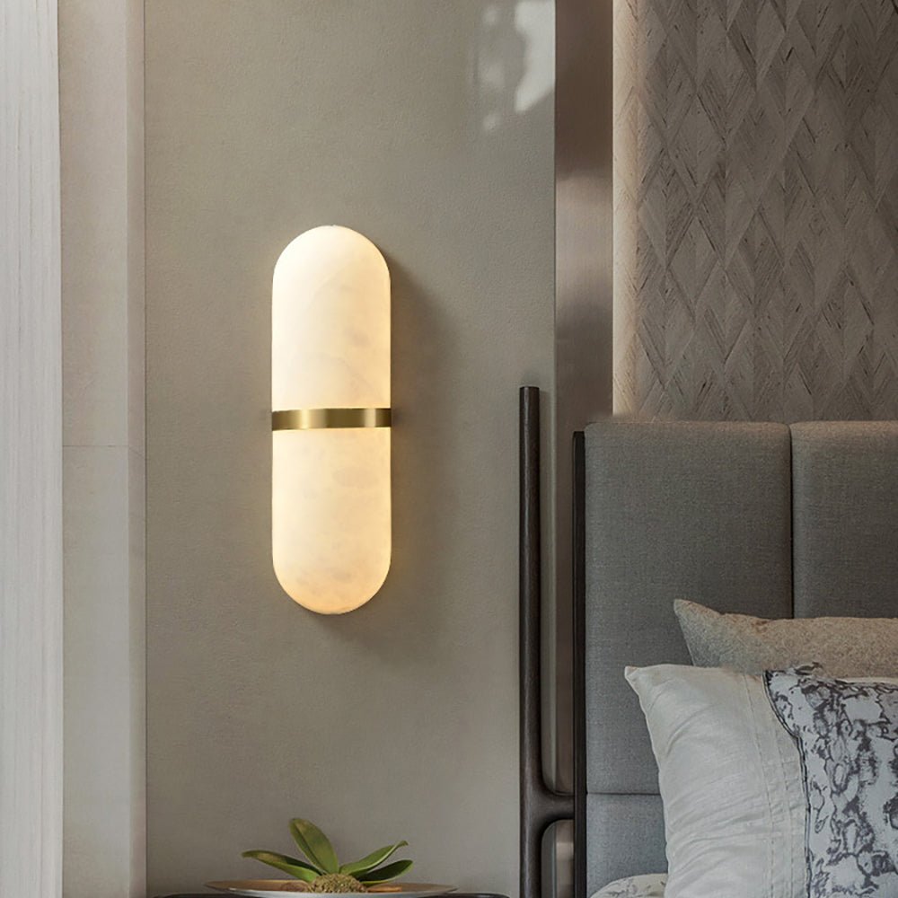 Alabaster Pill Vägglampa