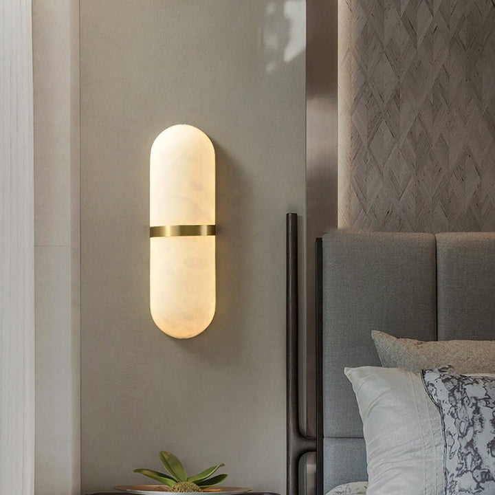 Alabaster Pill Vägglampa