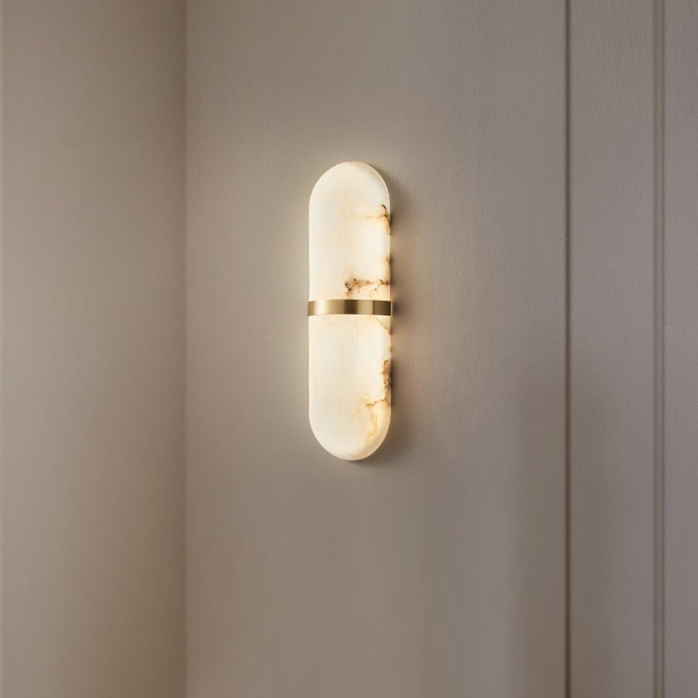 Alabaster Pill Vägglampa