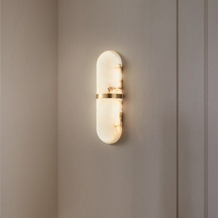 Alabaster Pill Vägglampa