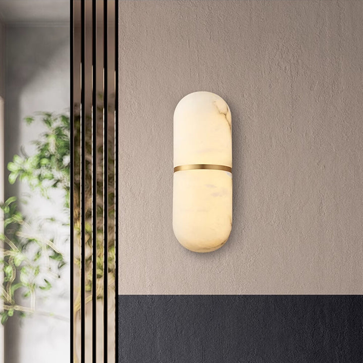 Alabaster Pill Vägglampa