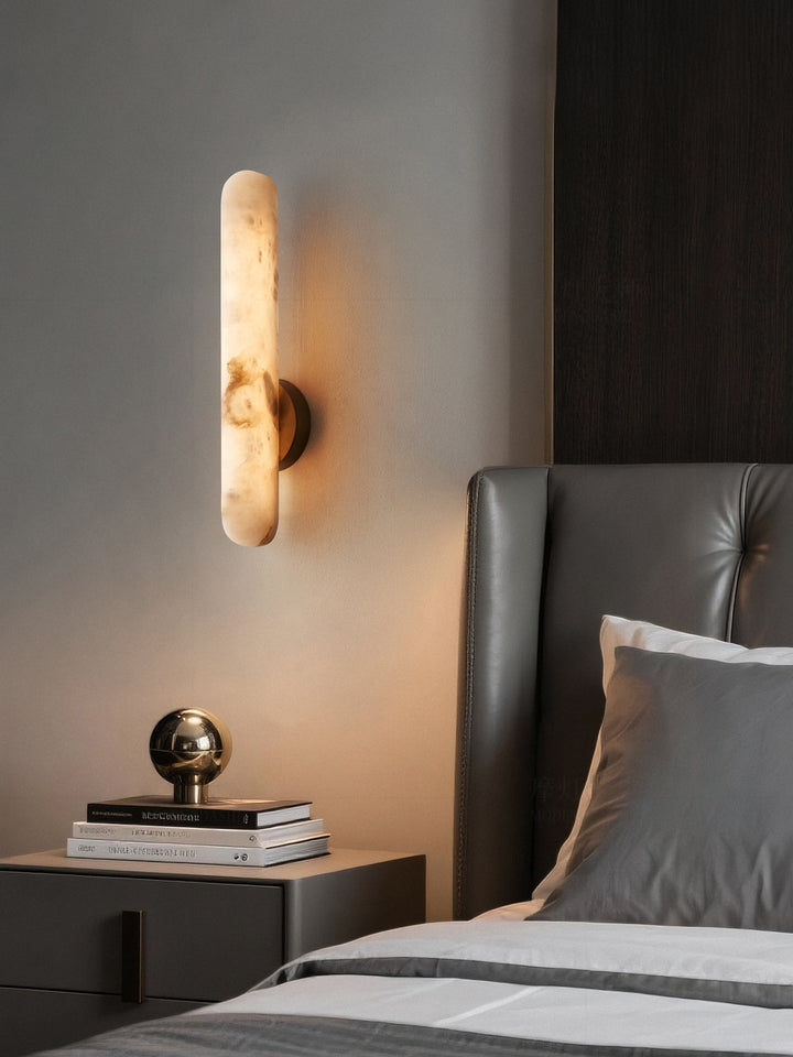 Alabaster Stång Vägglampa