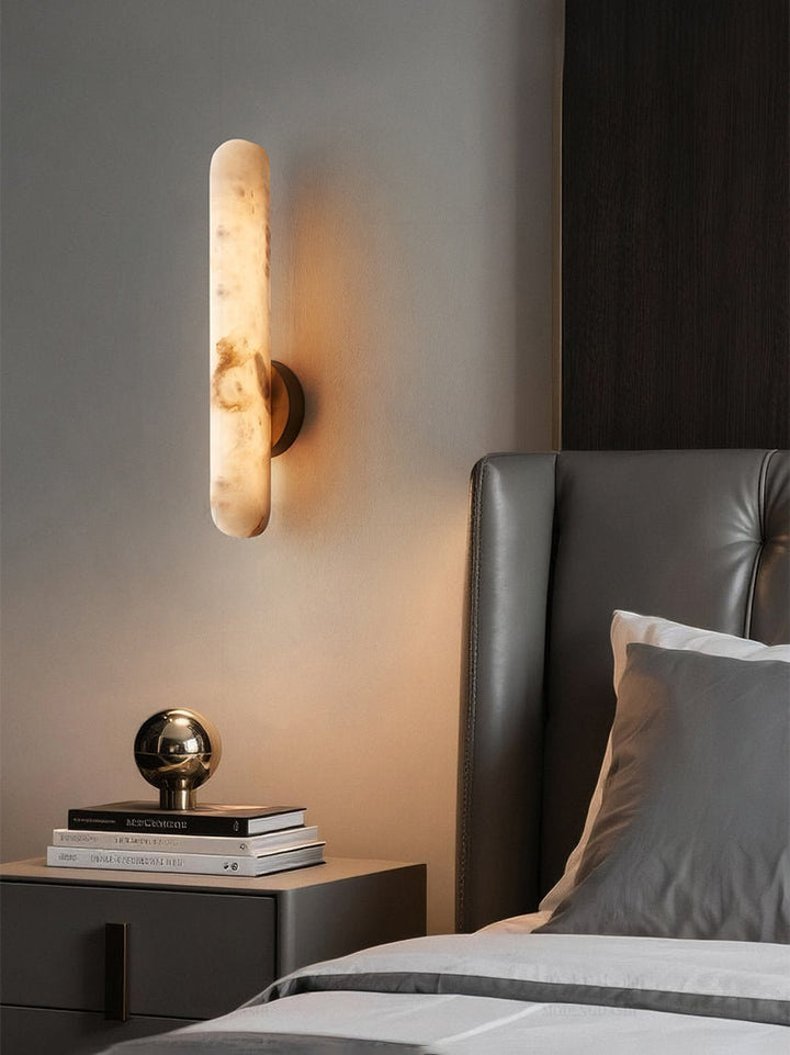 Alabaster Stång Vägglampa