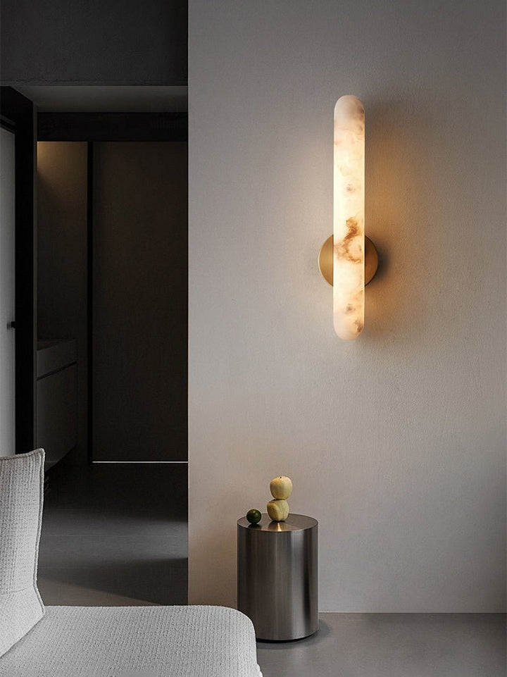 Alabaster Stång Vägglampa