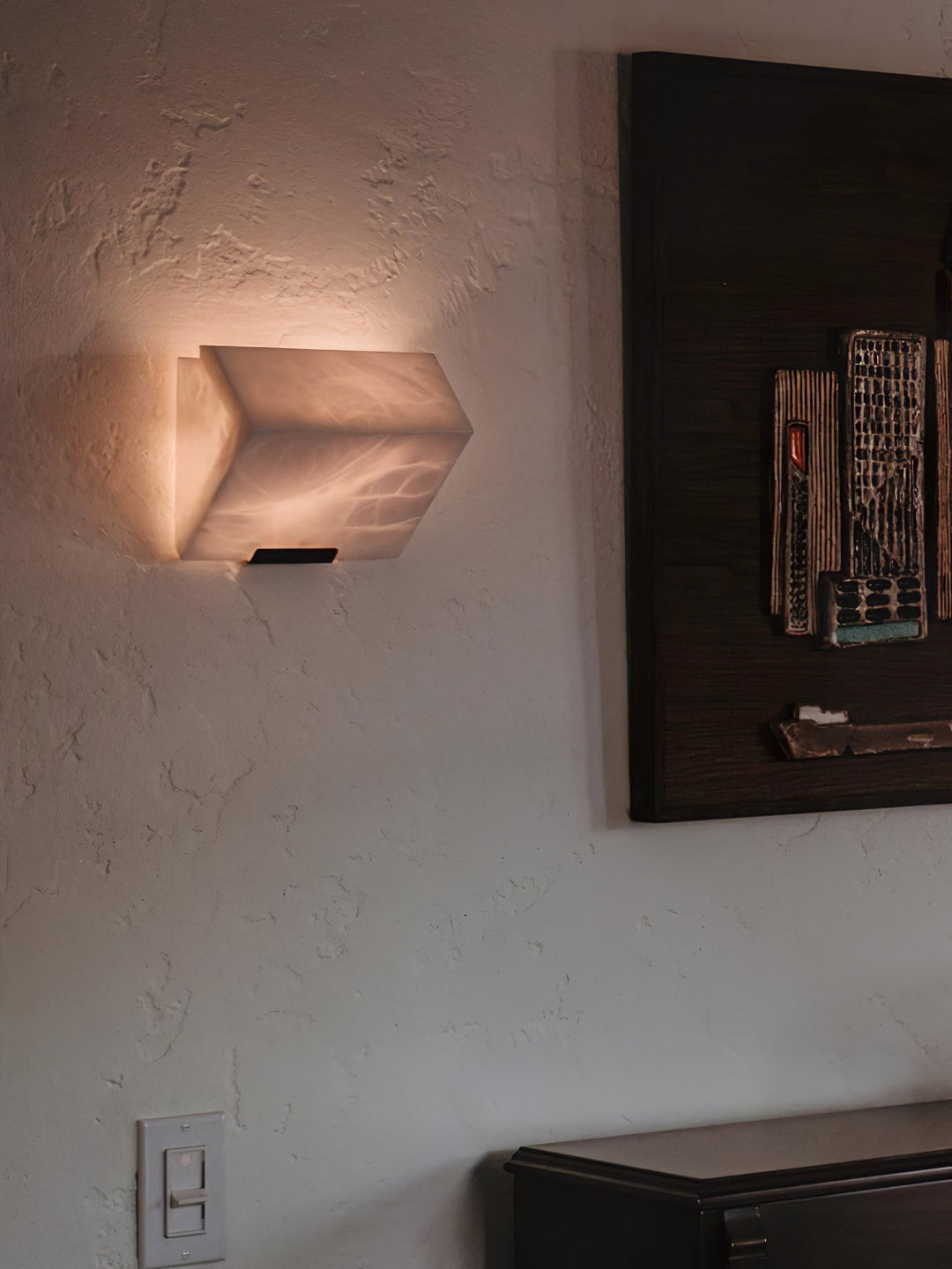 Alabaster Trappbelysning Vägglampa