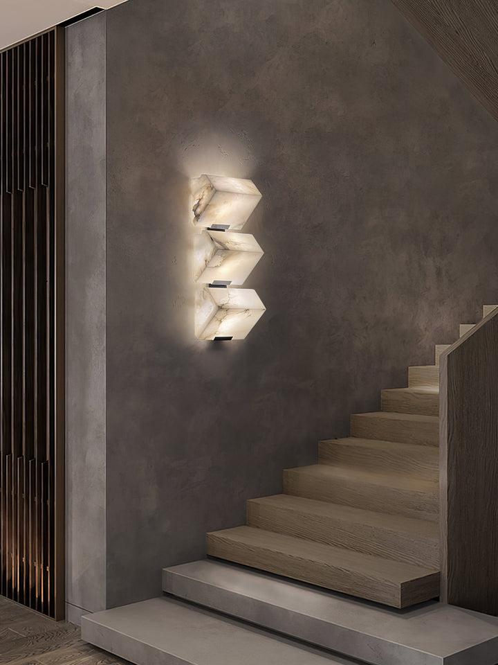 Alabaster Trappbelysning Vägglampa