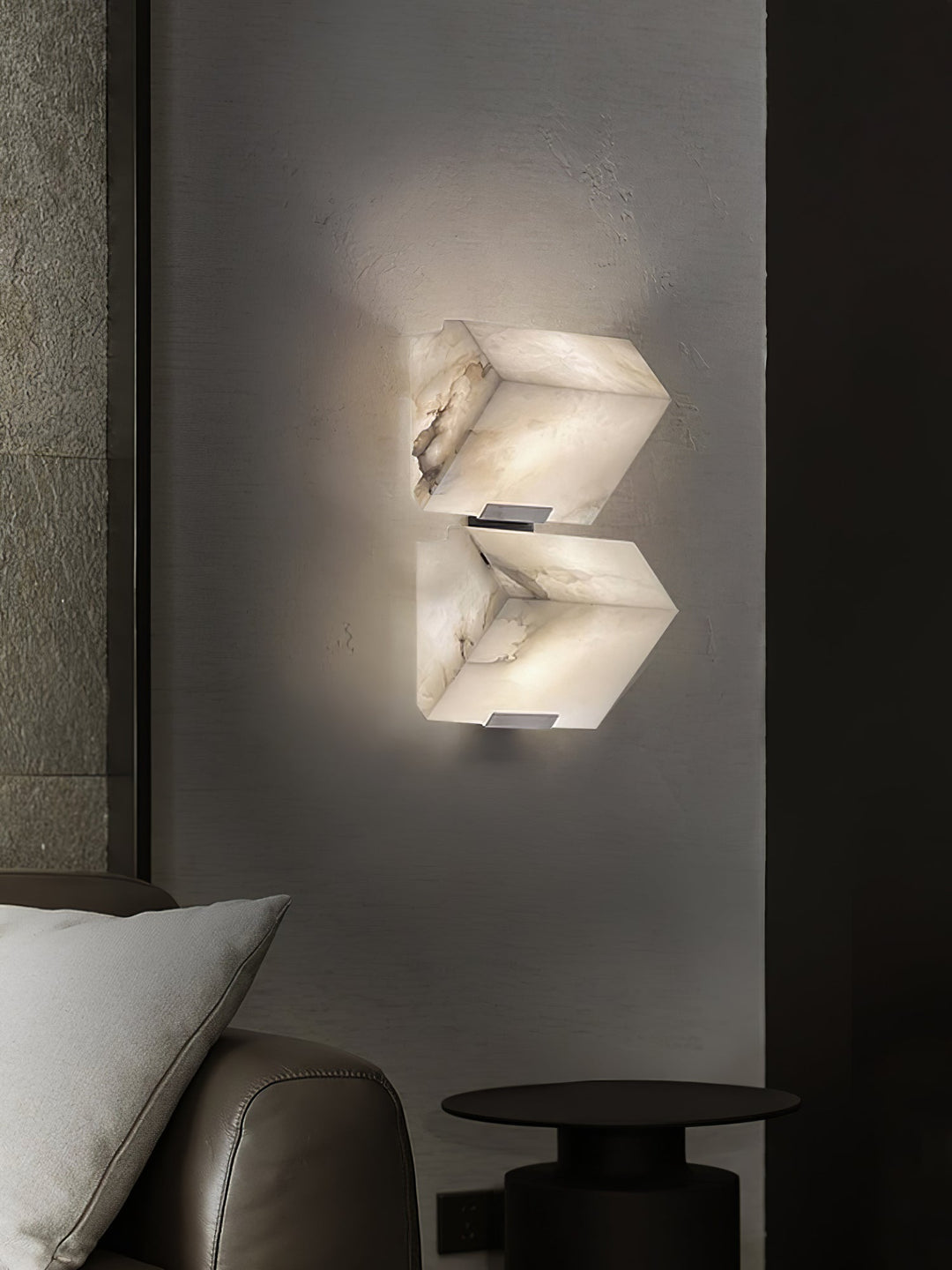 Alabaster Trappbelysning Vägglampa