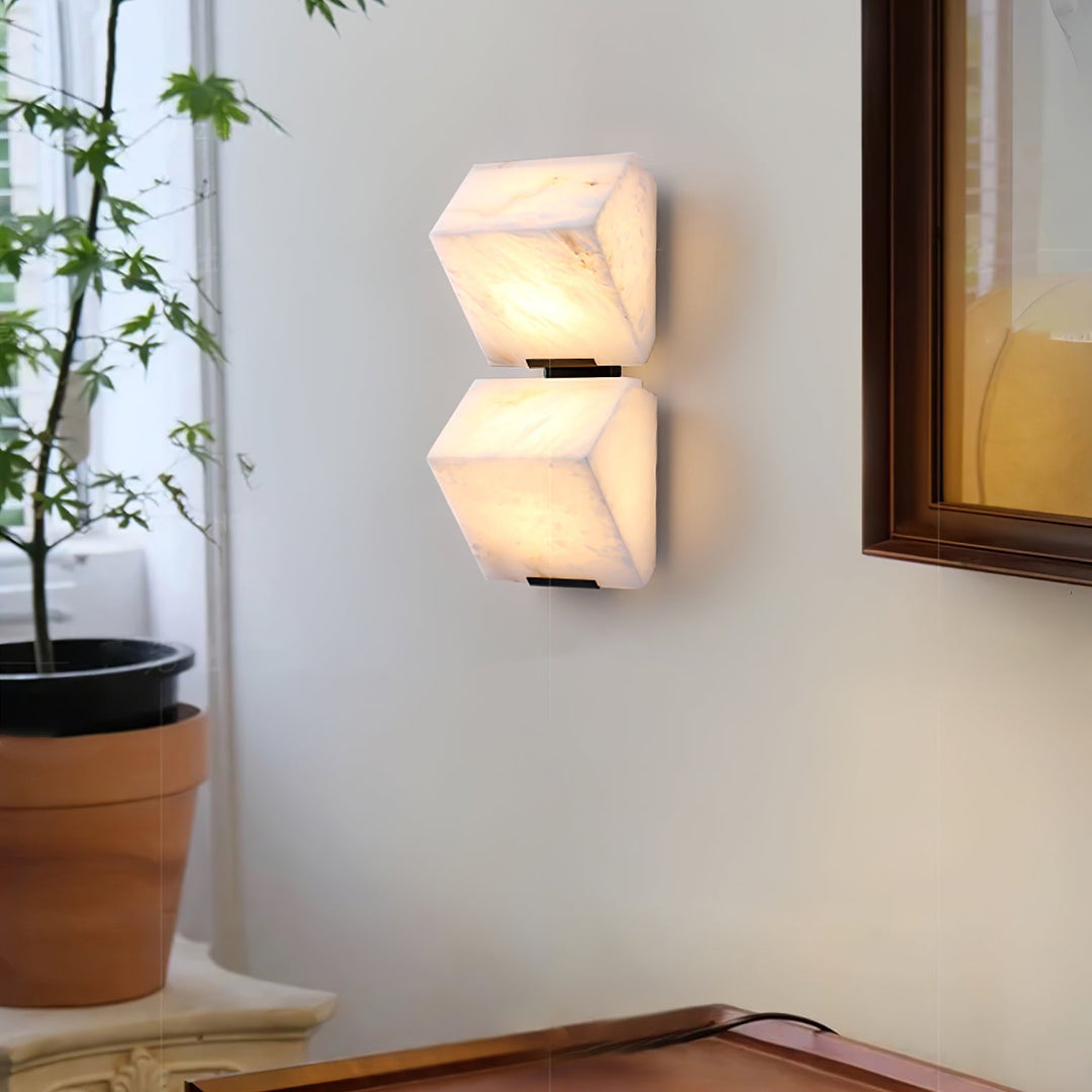 Alabaster Trappbelysning Vägglampa