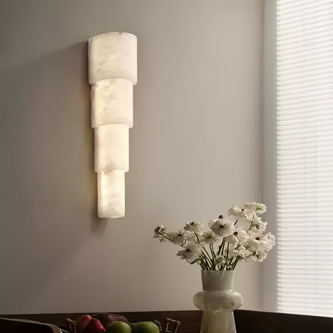 Alba Cascade Alabaster Vägglampa