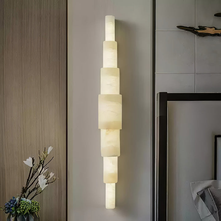 Alba Cascade Alabaster Vägglampa