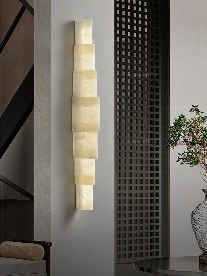 Alba Cascade Alabaster Vägglampa