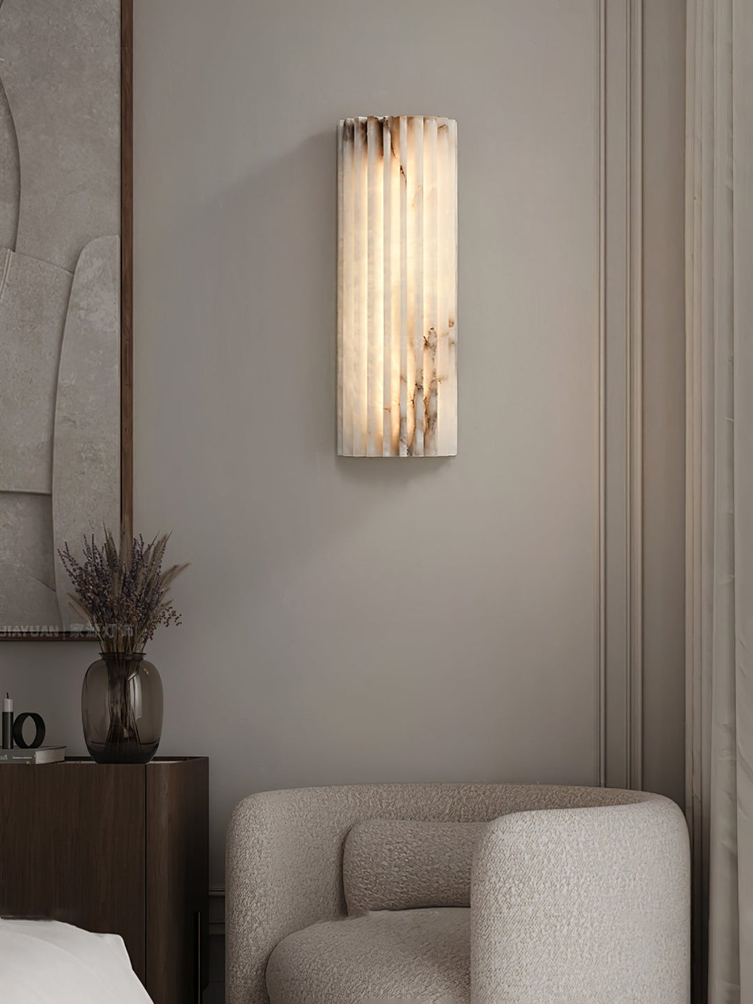 Alvia Alabaster Vägglampa