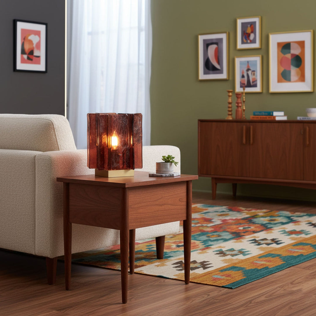 Amber Byggblock Bordslampa