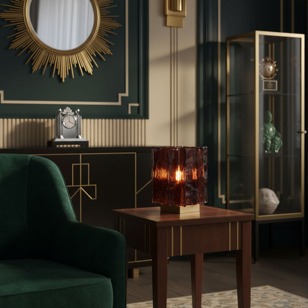 Amber Byggblock Bordslampa