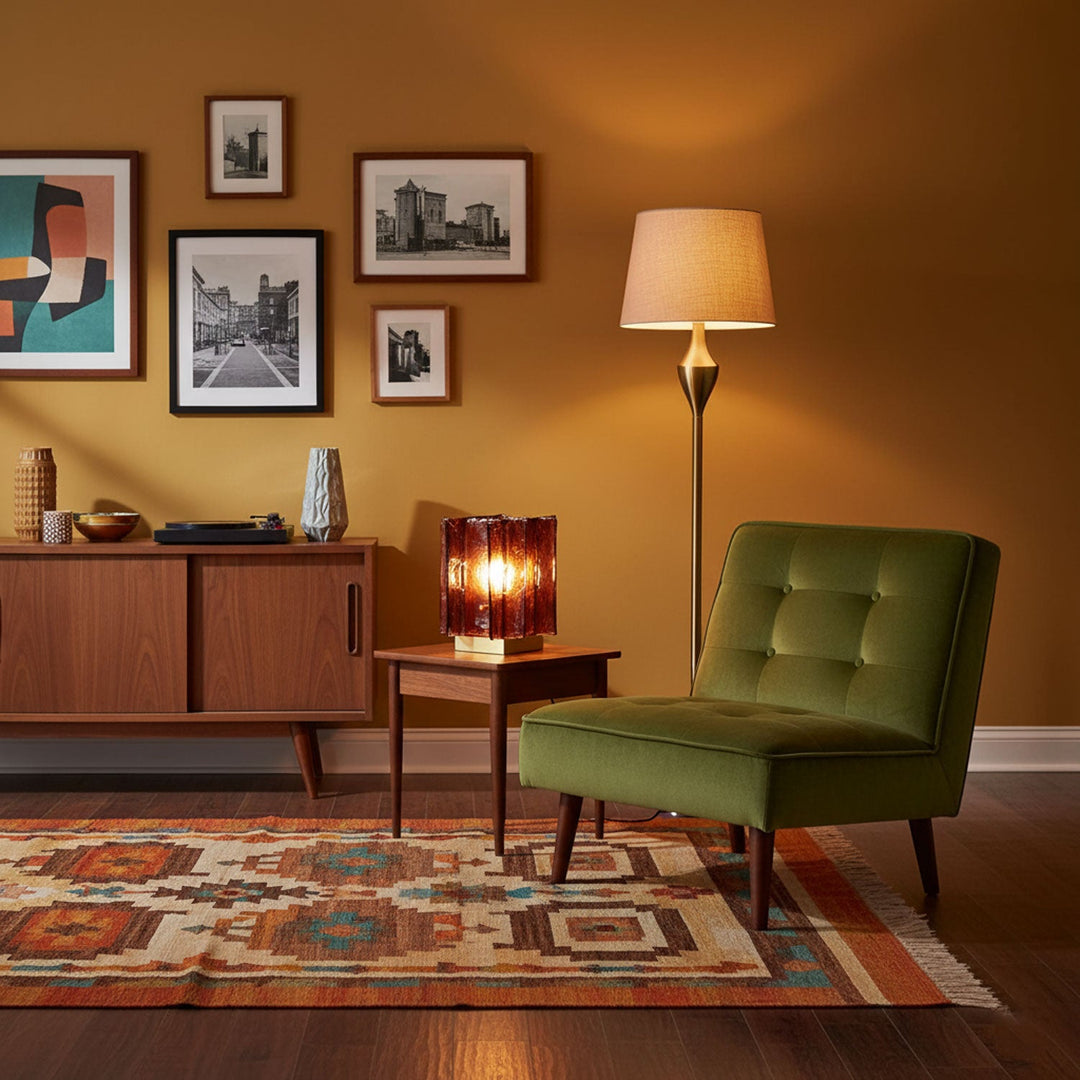 Amber Byggblock Bordslampa