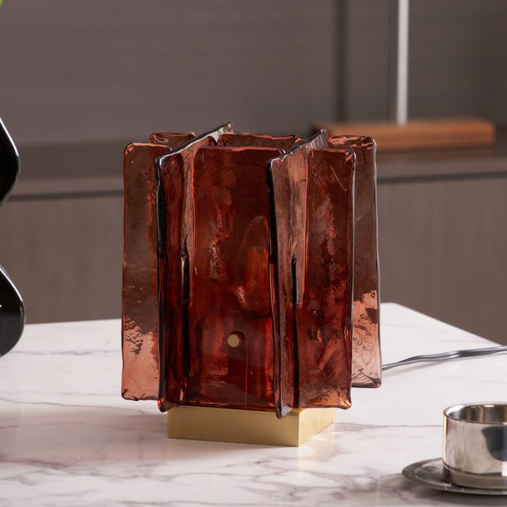 Amber Byggblock Bordslampa