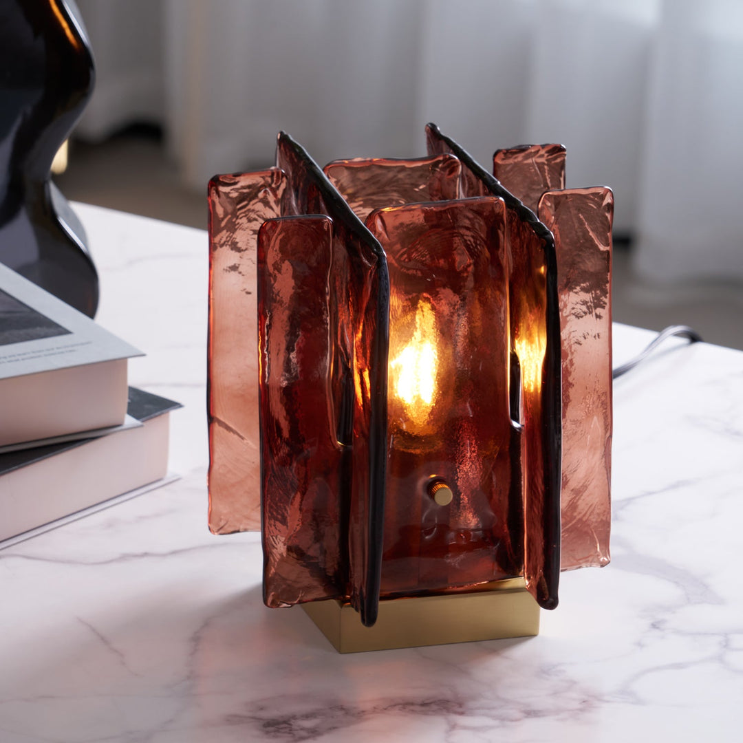 Amber Byggblock Bordslampa