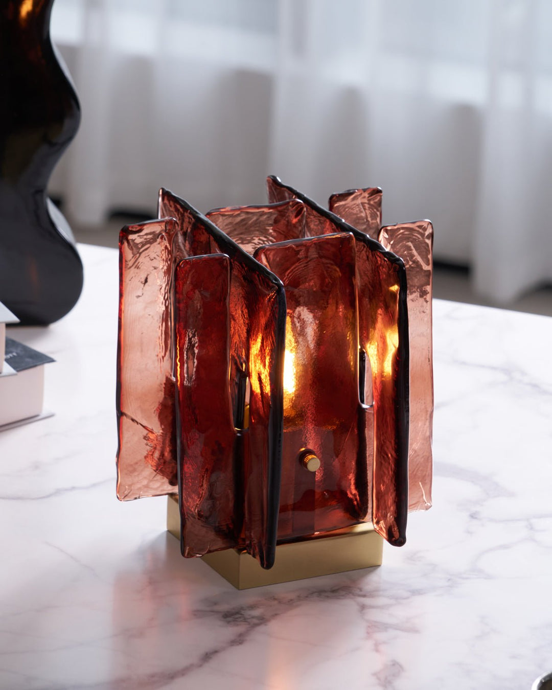 Amber Byggblock Bordslampa